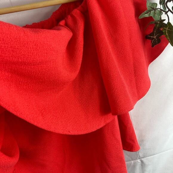 RACHEL Rachel Roy ruffle off shoulder crop top M - Picture 4 of 6